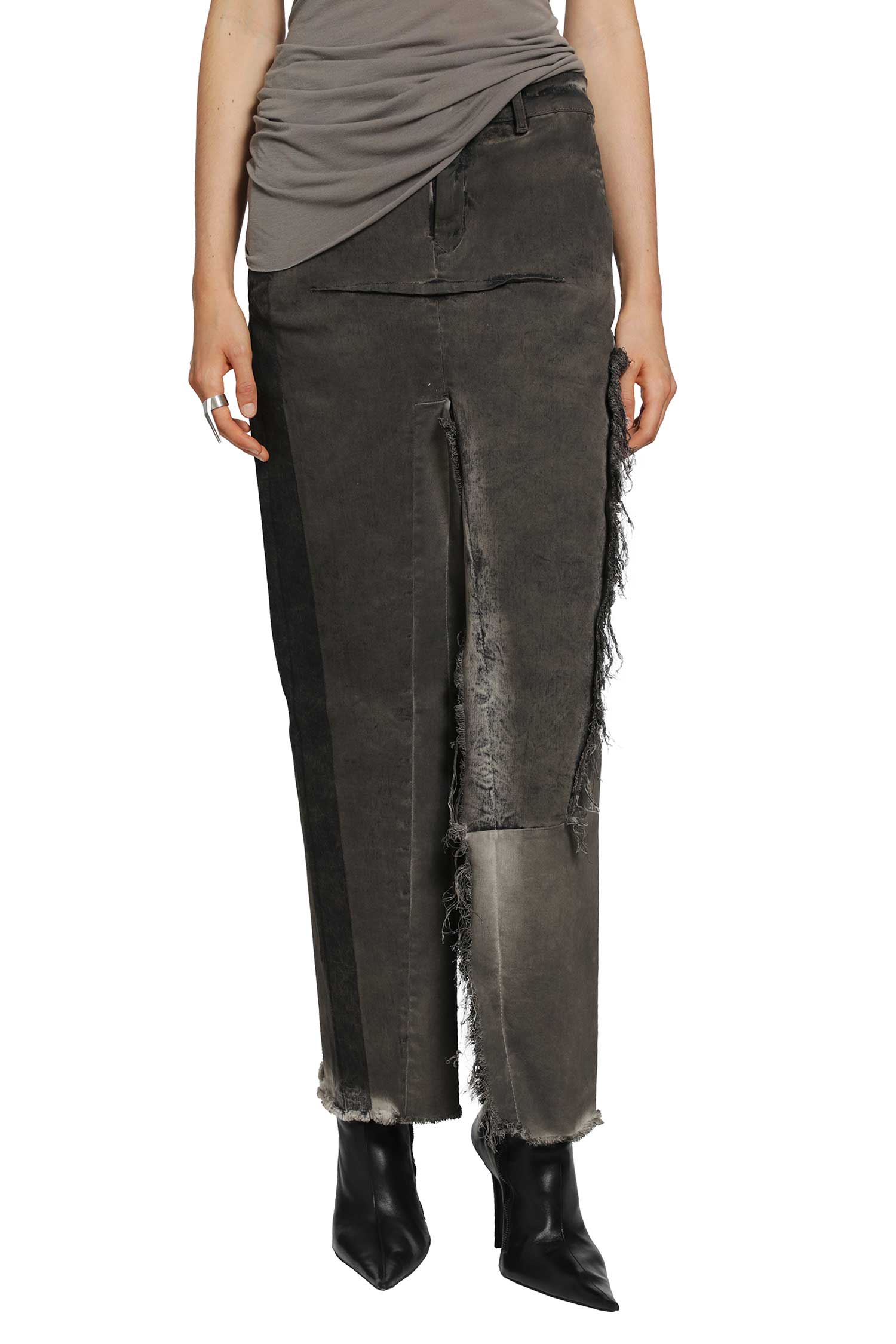 Tower Denim Sliced Skirt