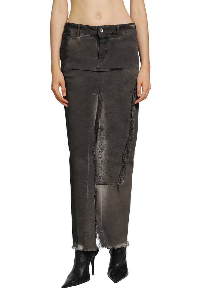 
              RICK OWENS Tower Denim Sliced Skirt woman
            