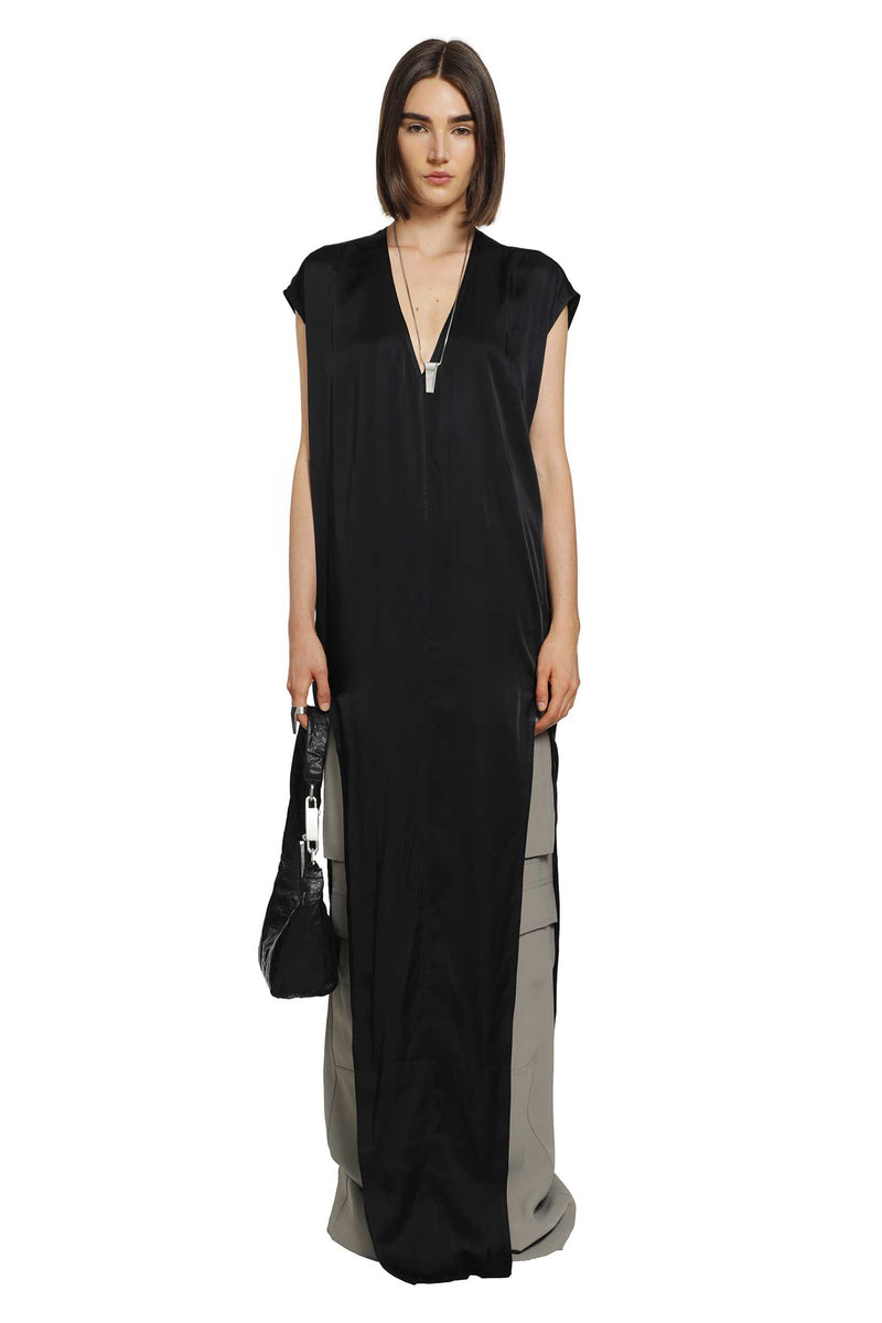 RICK OWENS Tower Arrowhead Gown in Washed Charmeuse woman