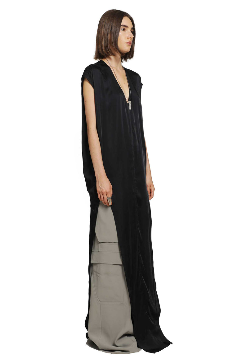 
              RICK OWENS Tower Arrowhead Gown in Washed Charmeuse woman
            