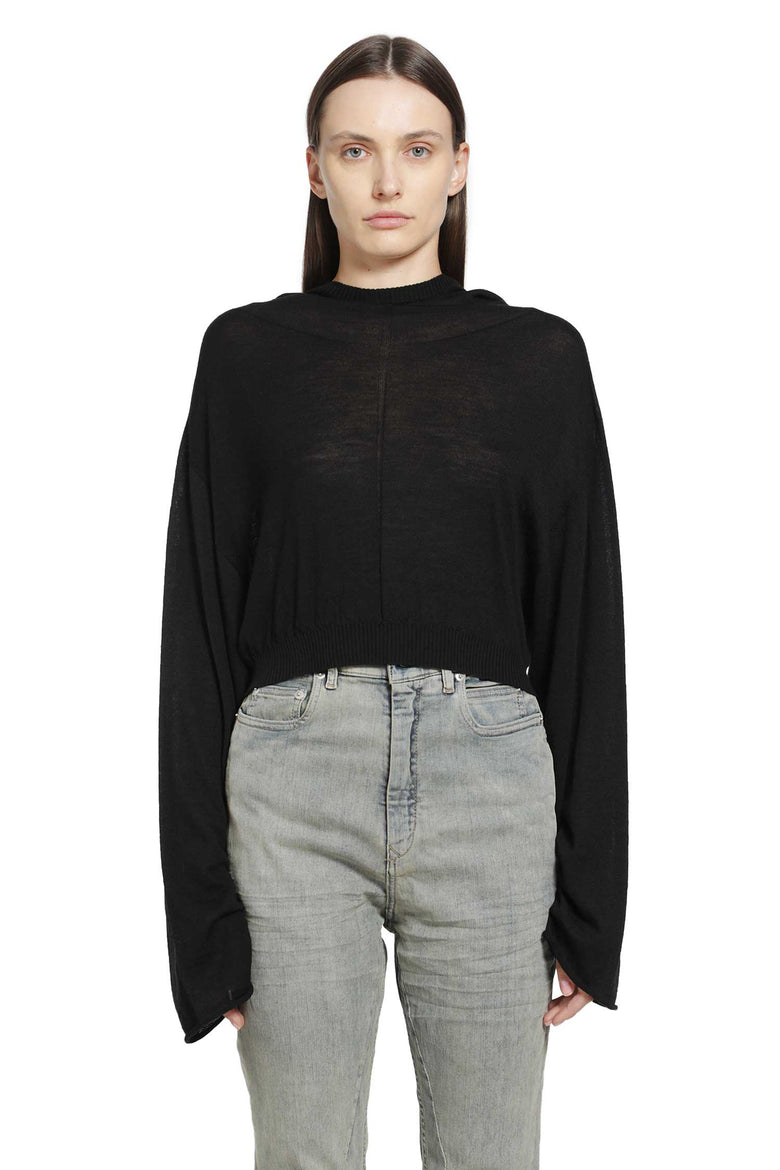 
              RICK OWENS Tower Cropped Hooded Tunic woman
            