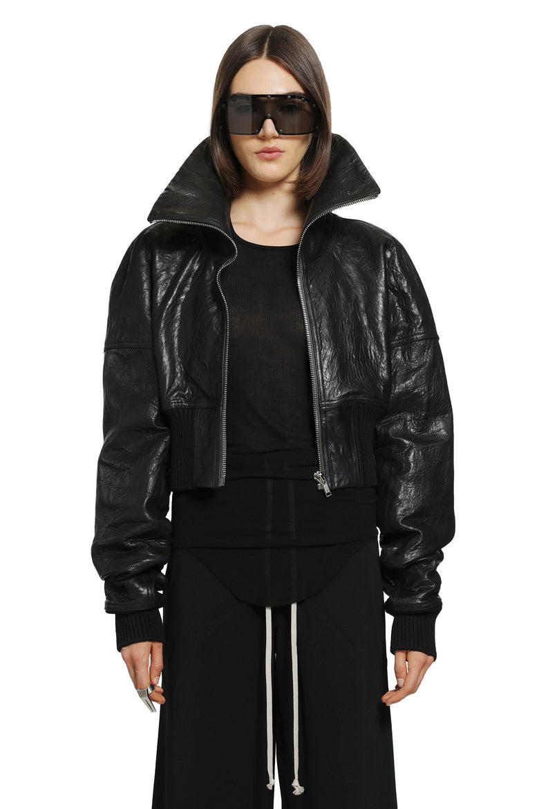 RICK OWENS Tower Dracuflight Cropped Bomber woman