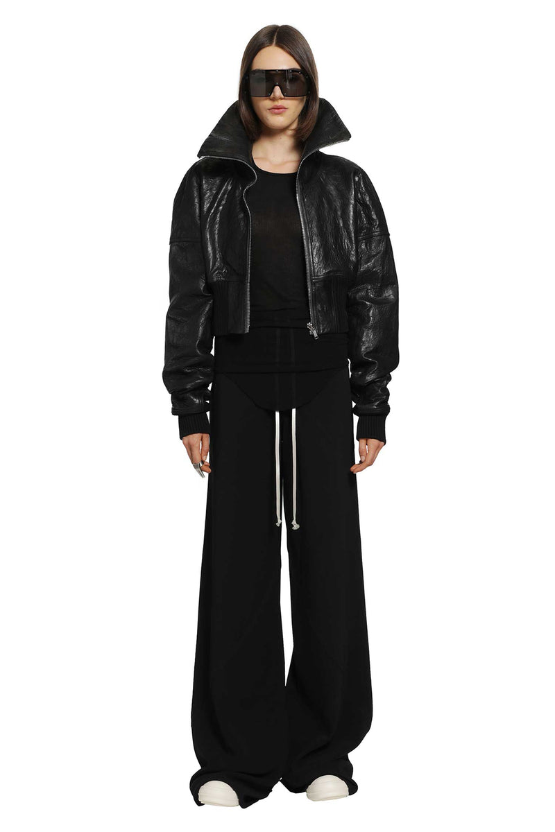 RICK OWENS Tower Dracuflight Cropped Bomber woman