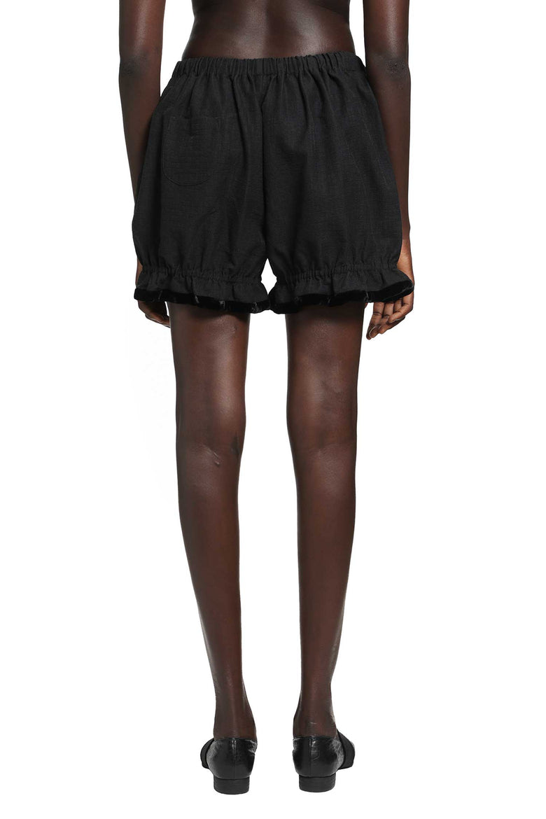 RENLI SU Cotton Linen Balloon Shorts woman