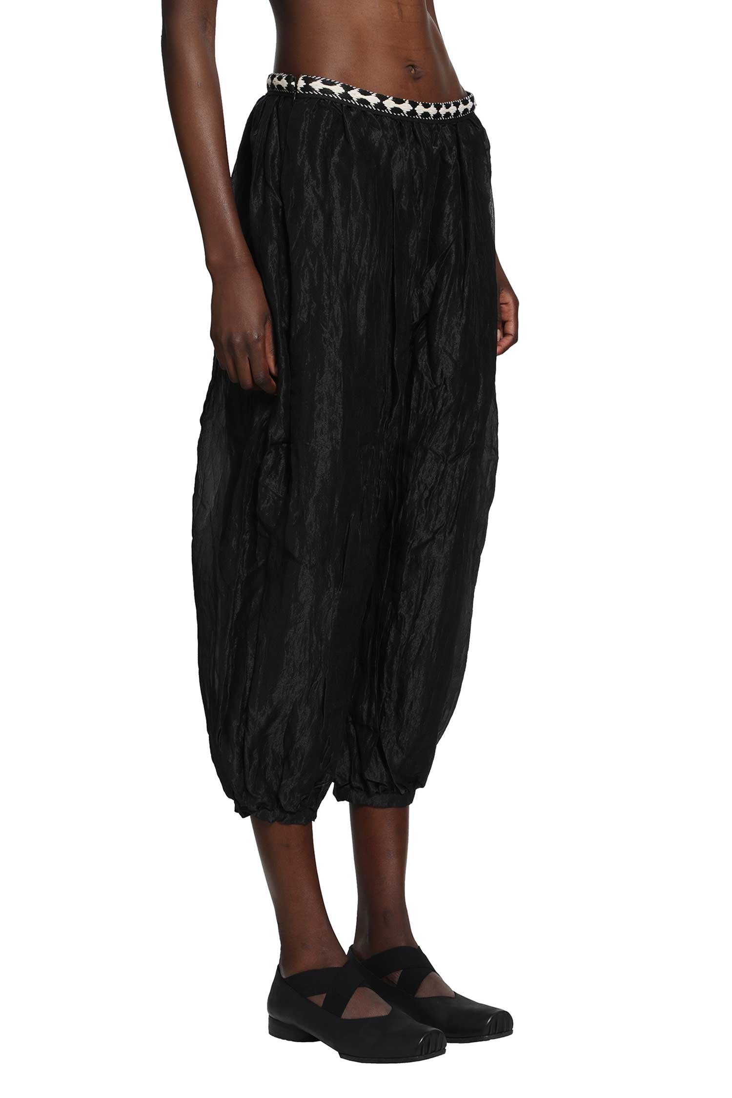 Gathered Balloon Trousers