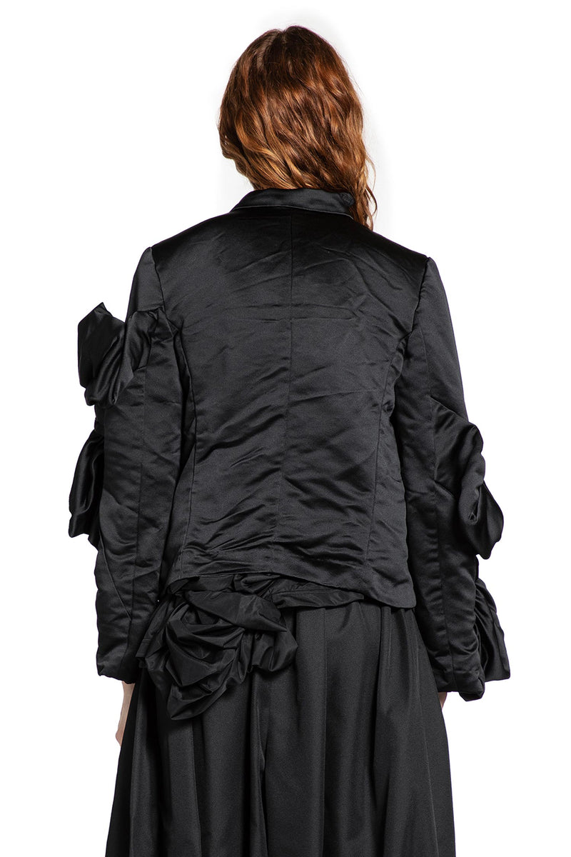 Sculptural Satin Cropped Jacket - Antonioli.eu
