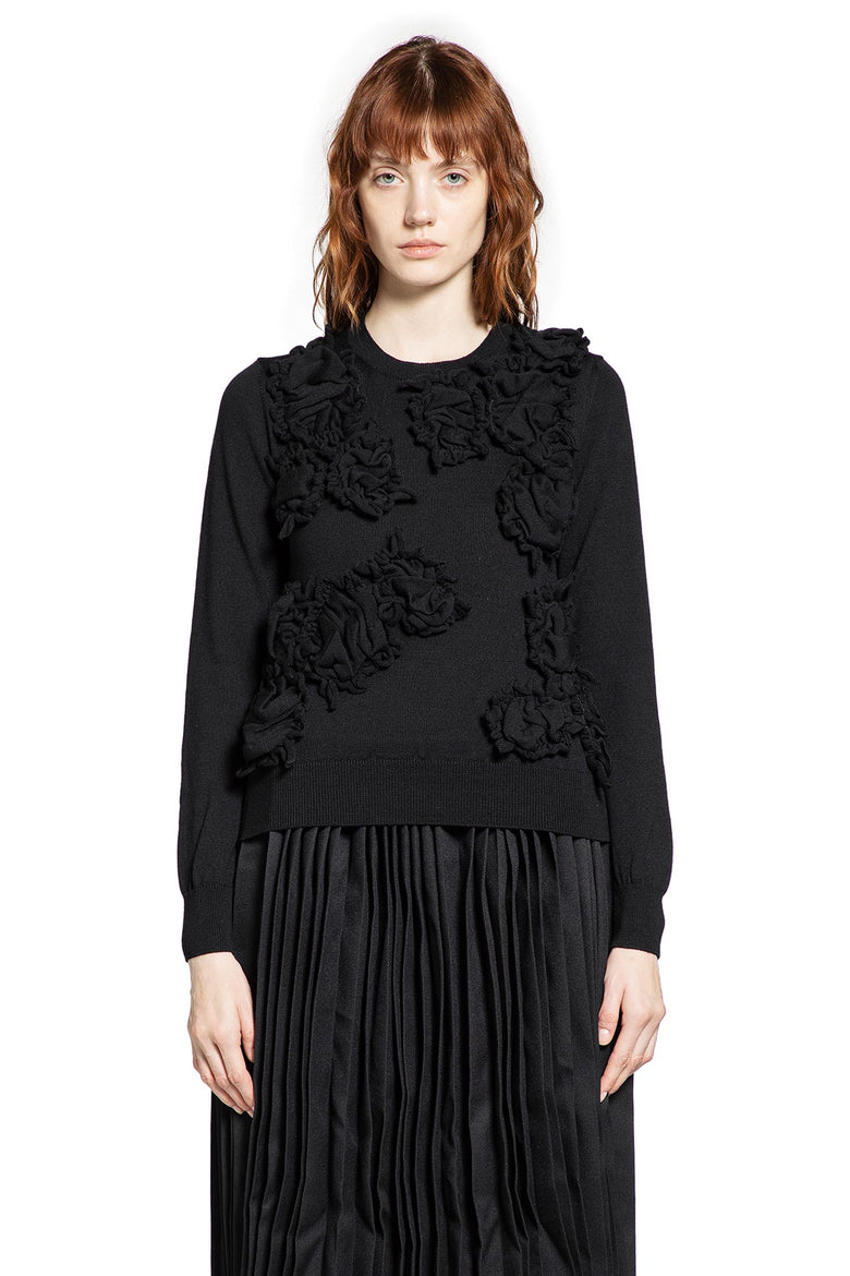 Ruffled Wool Sweater