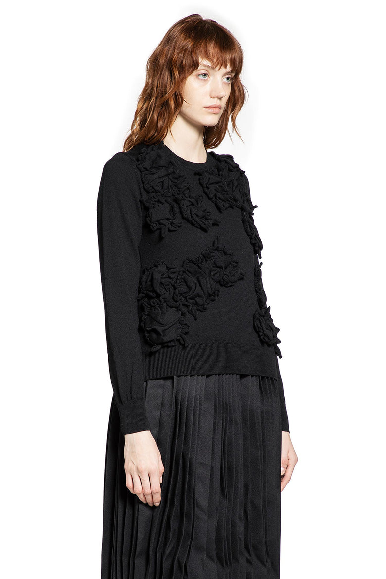 Ruffled Wool Sweater