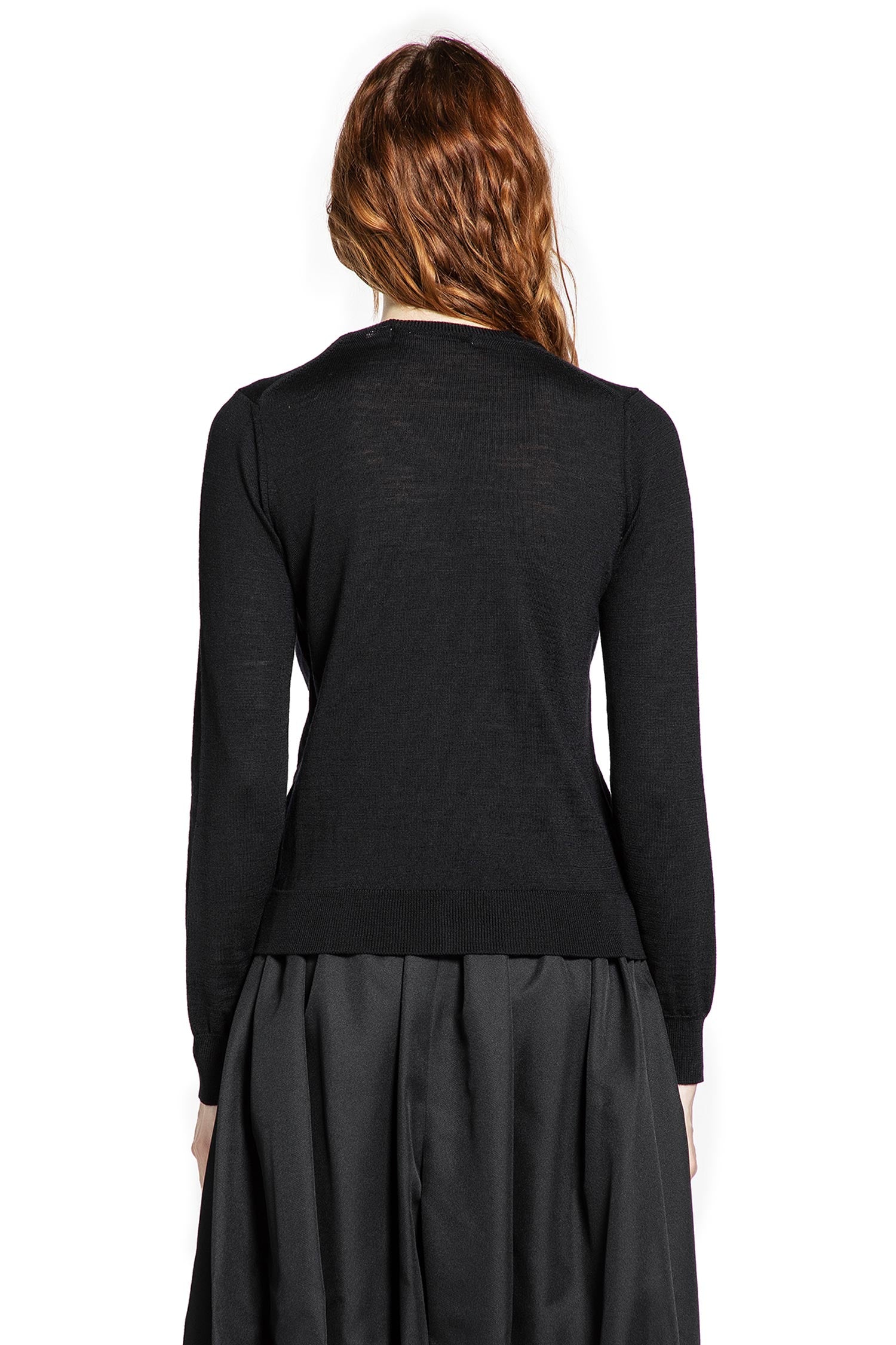 Layered Wool Cardigan