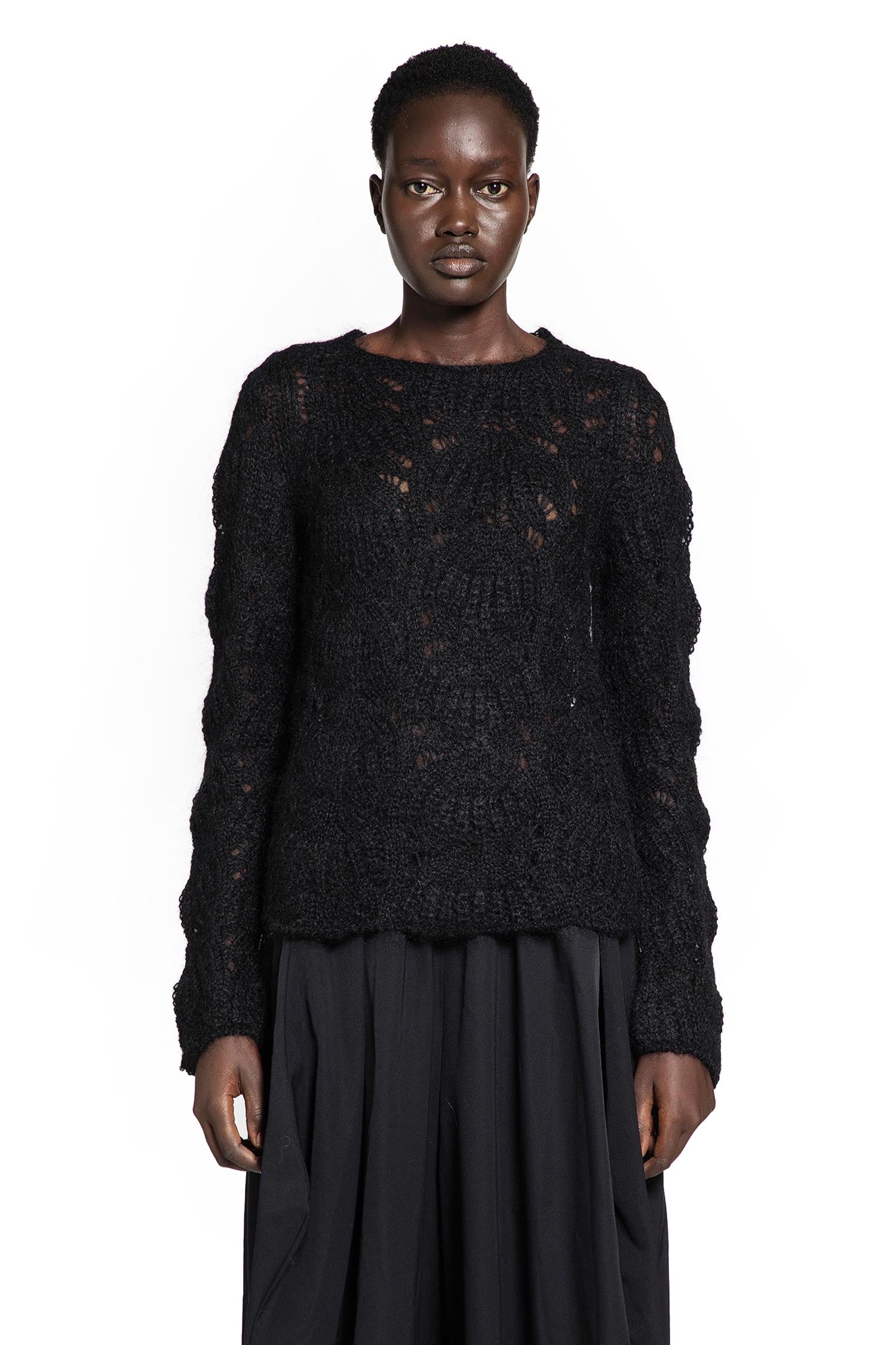 Mohair Lace Knit Sweater