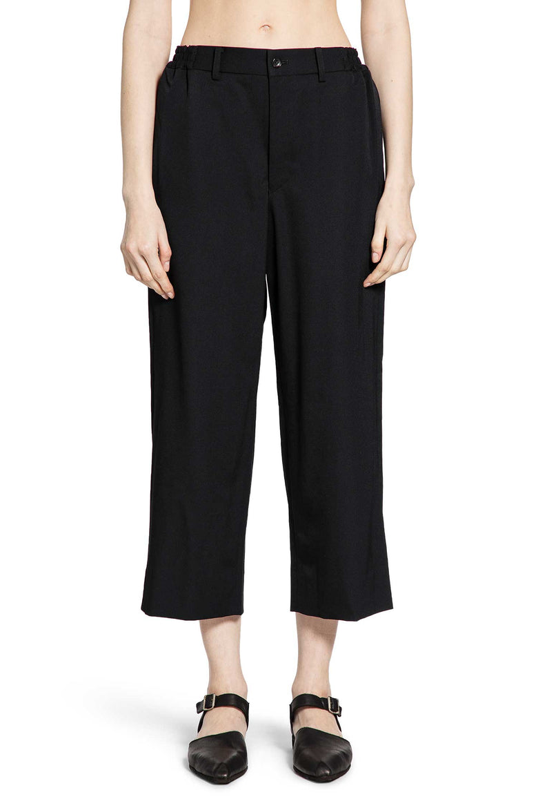 Cropped Tailored Wool Trousers