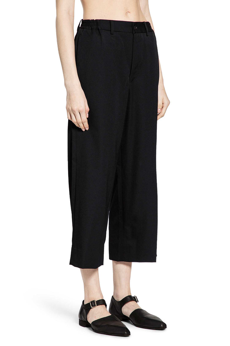 Cropped Tailored Wool Trousers