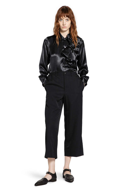 Cropped Tailored Wool Trousers