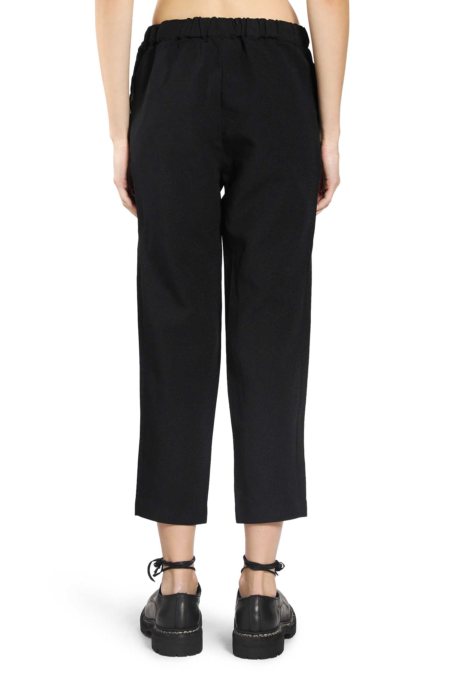 Cropped Nylon Twill Pants