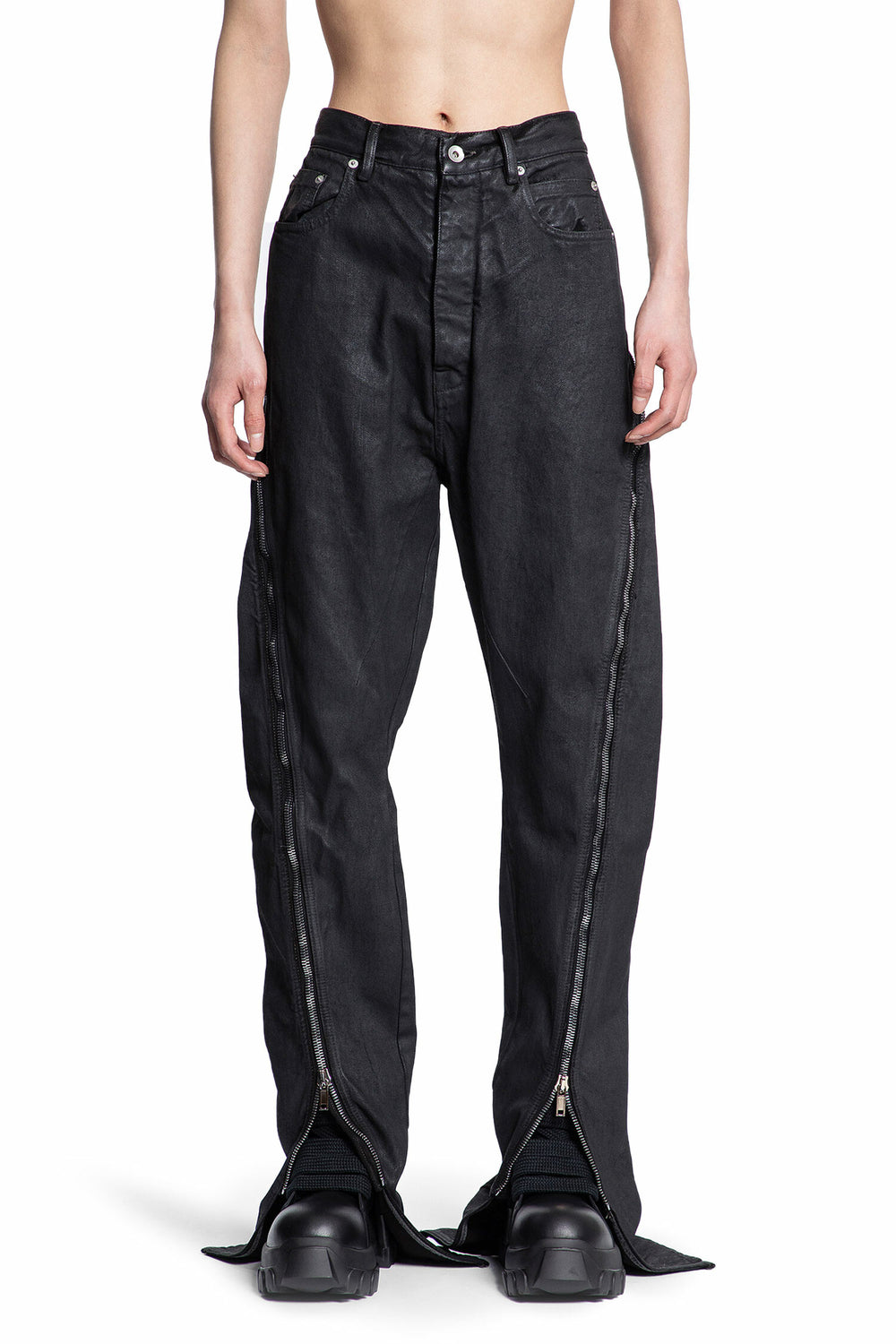 RICK OWENS MAN BLACK TROUSERS