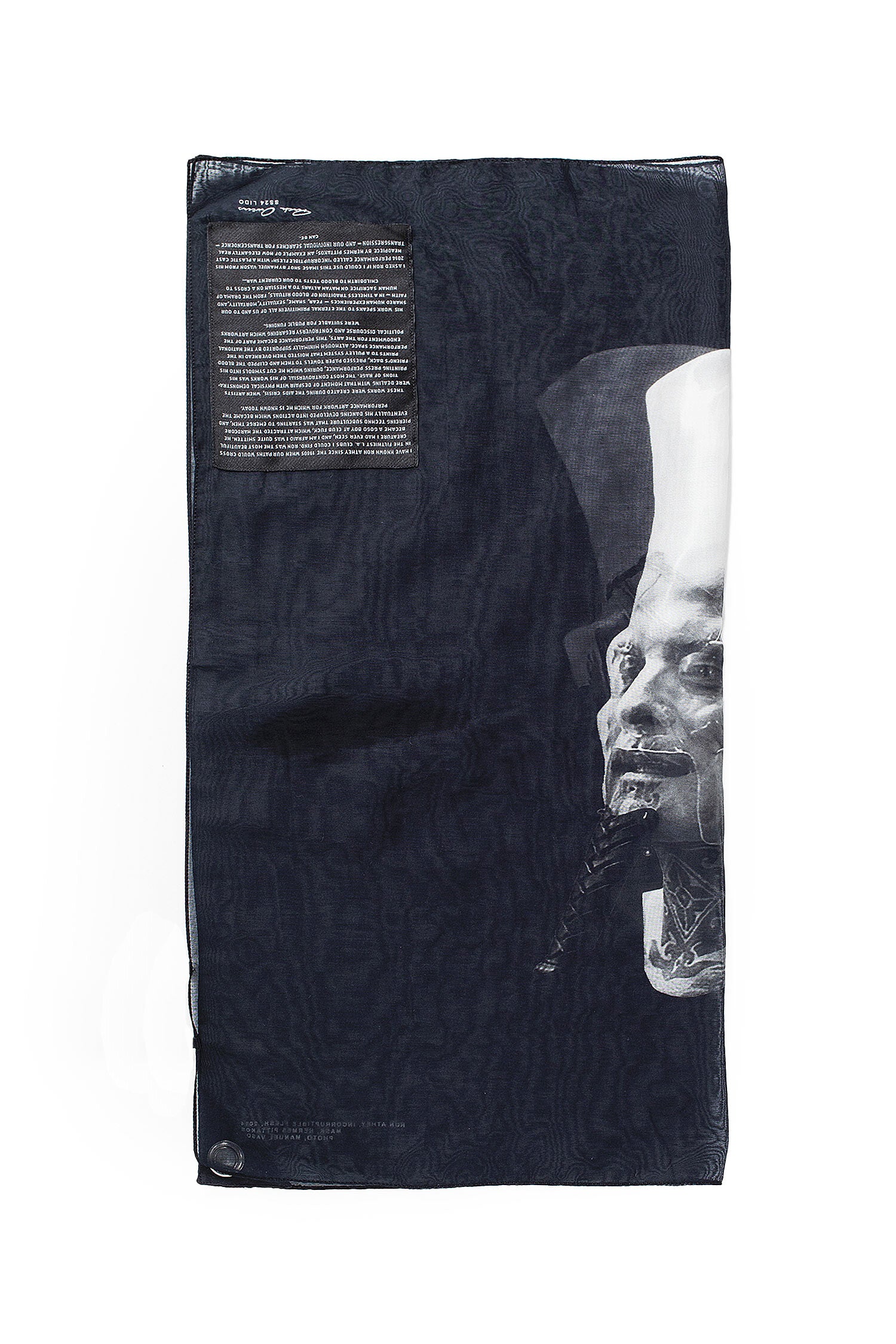 RICK OWENS MAN BLACK SCARVES