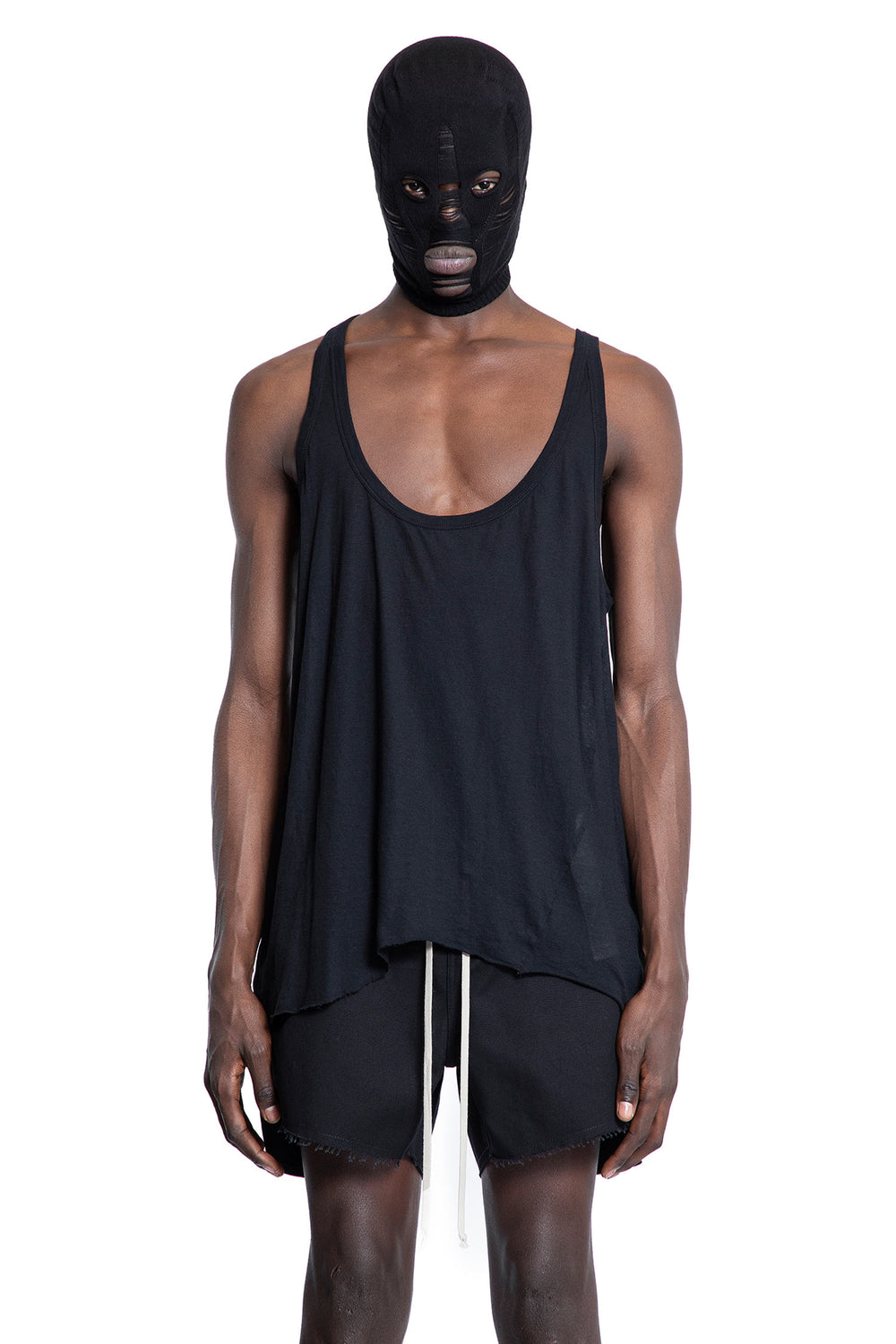 RICK OWENS MAN BLACK T-SHIRTS & TANK TOPS