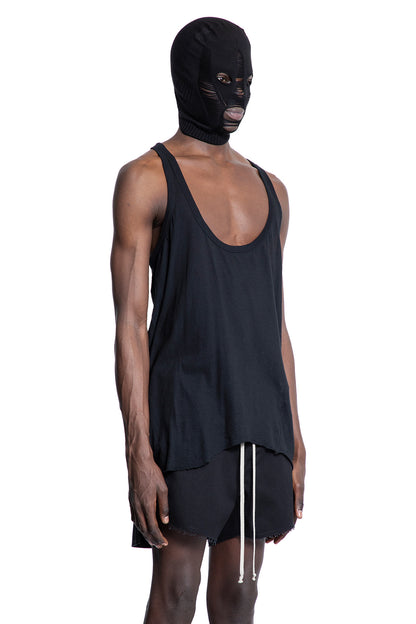 RICK OWENS MAN BLACK T-SHIRTS & TANK TOPS