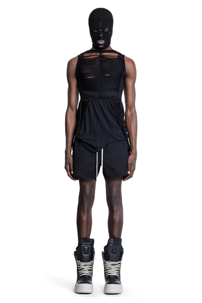 RICK OWENS MAN BLACK T-SHIRTS & TANK TOPS