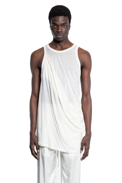 RICK OWENS MAN WHITE T-SHIRTS & TANK TOPS