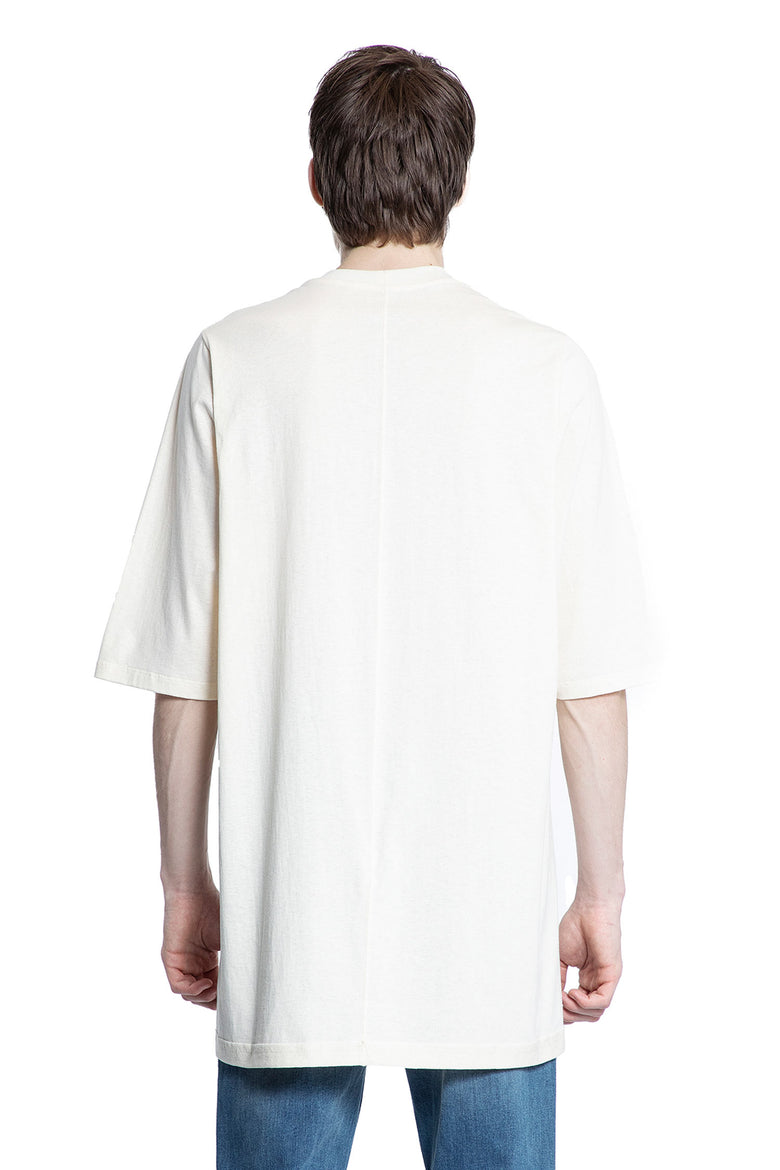 RICK OWENS MAN OFF-WHITE T-SHIRTS & TANK TOPS