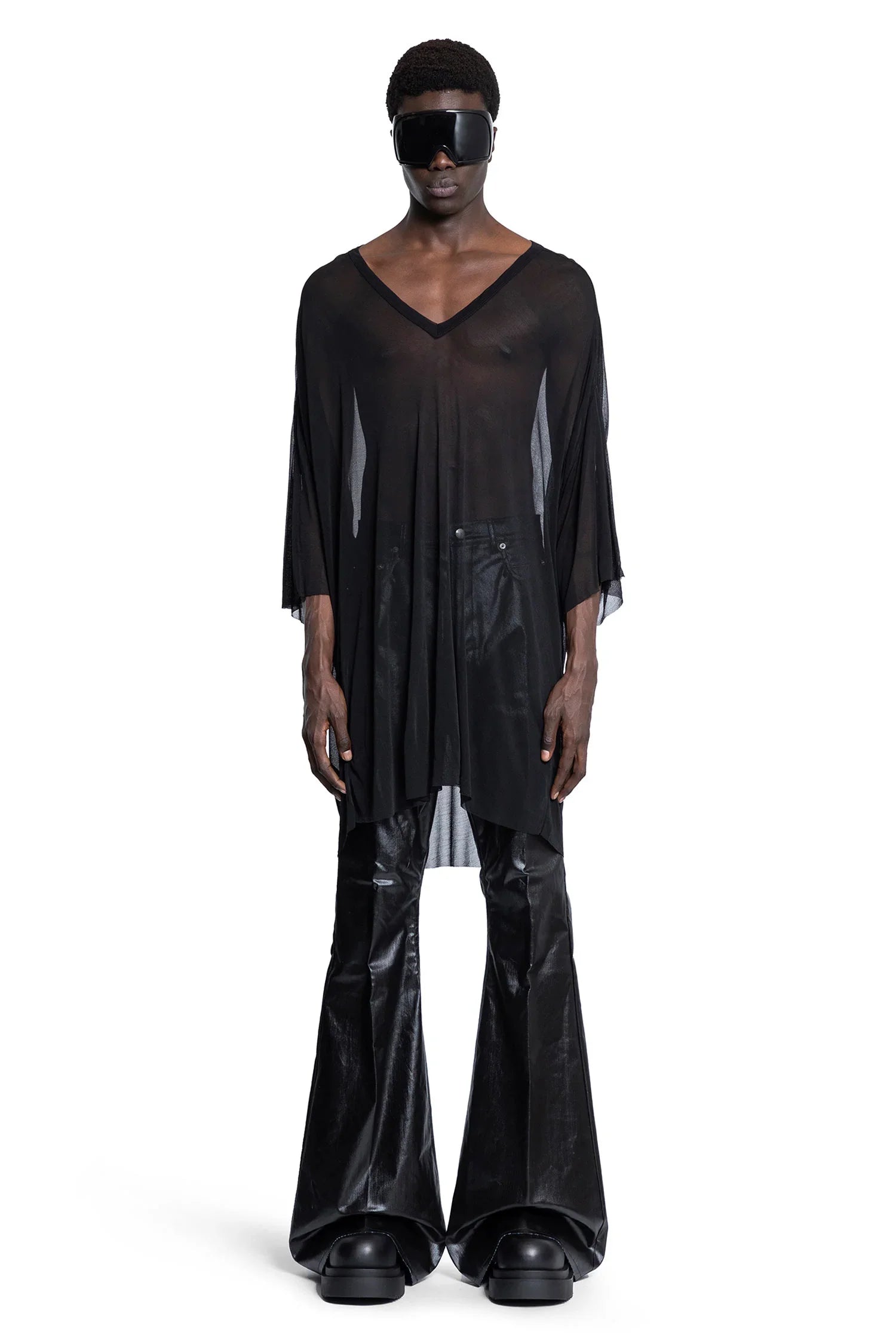 RICK OWENS MAN BLACK T-SHIRTS & TANK TOPS - Antonioli.eu