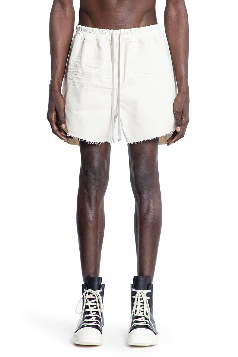 RICK OWENS MAN OFF-WHITE SHORTS & SKIRTS