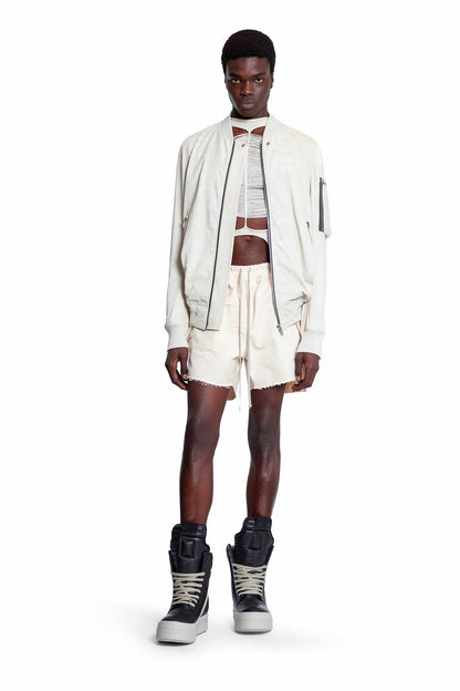 RICK OWENS MAN OFF-WHITE SHORTS & SKIRTS