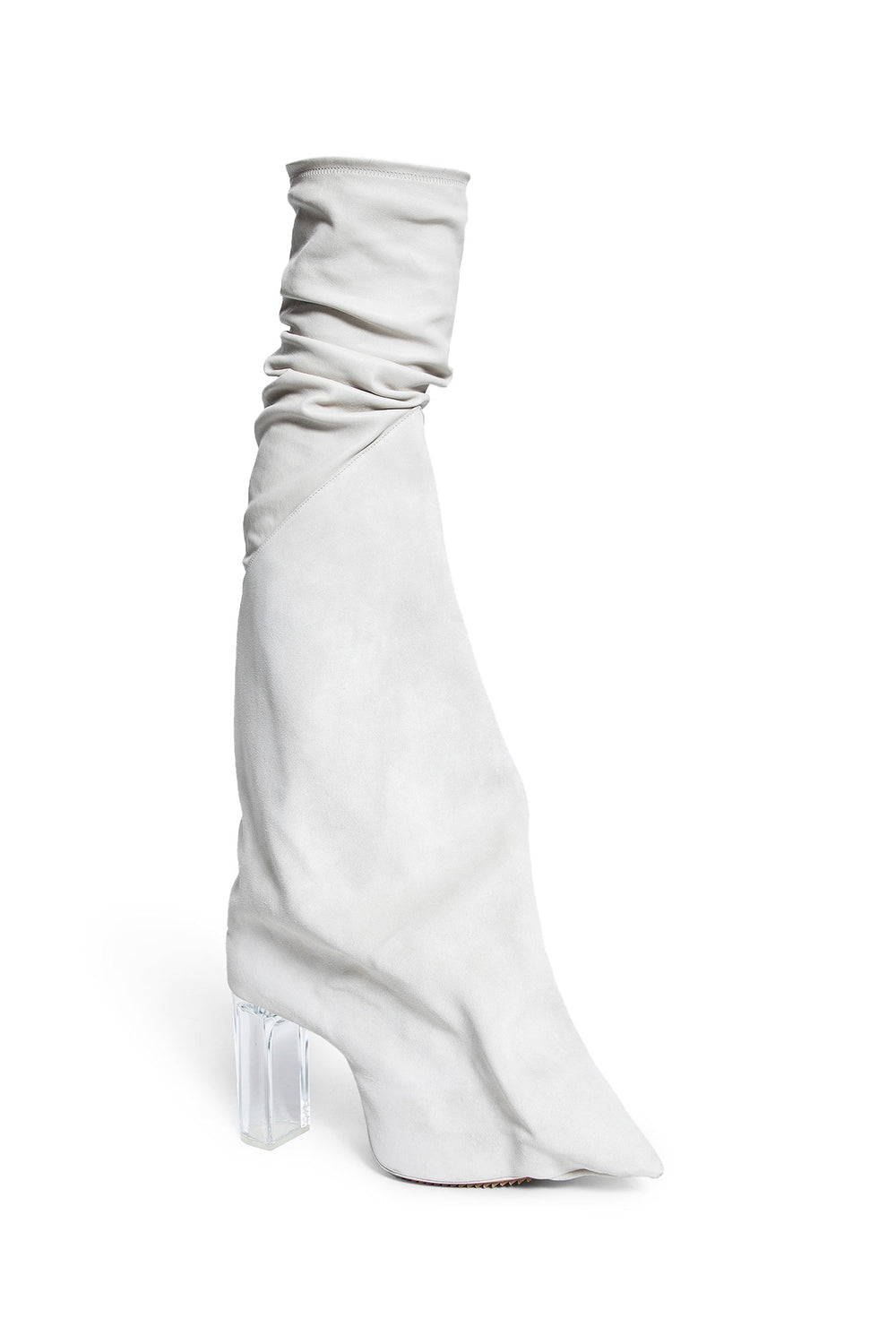 RICK OWENS MAN OFF-WHITE BOOTS