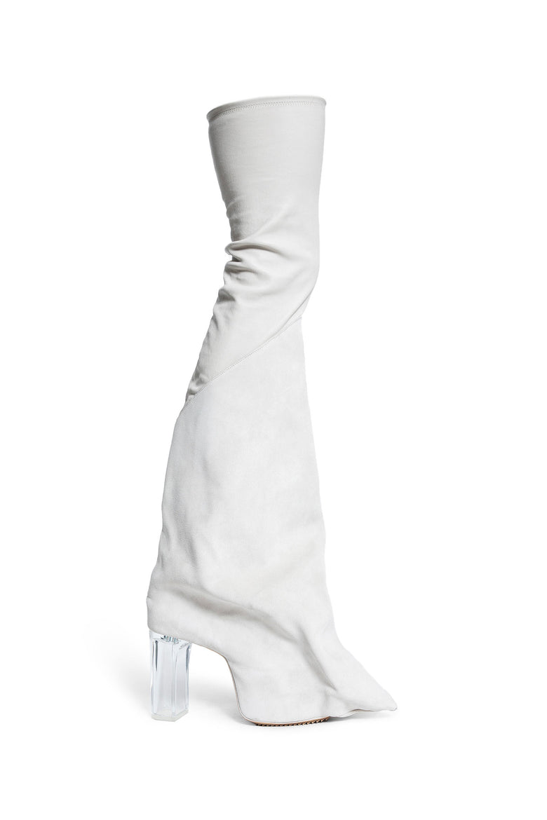 RICK OWENS MAN OFF-WHITE BOOTS