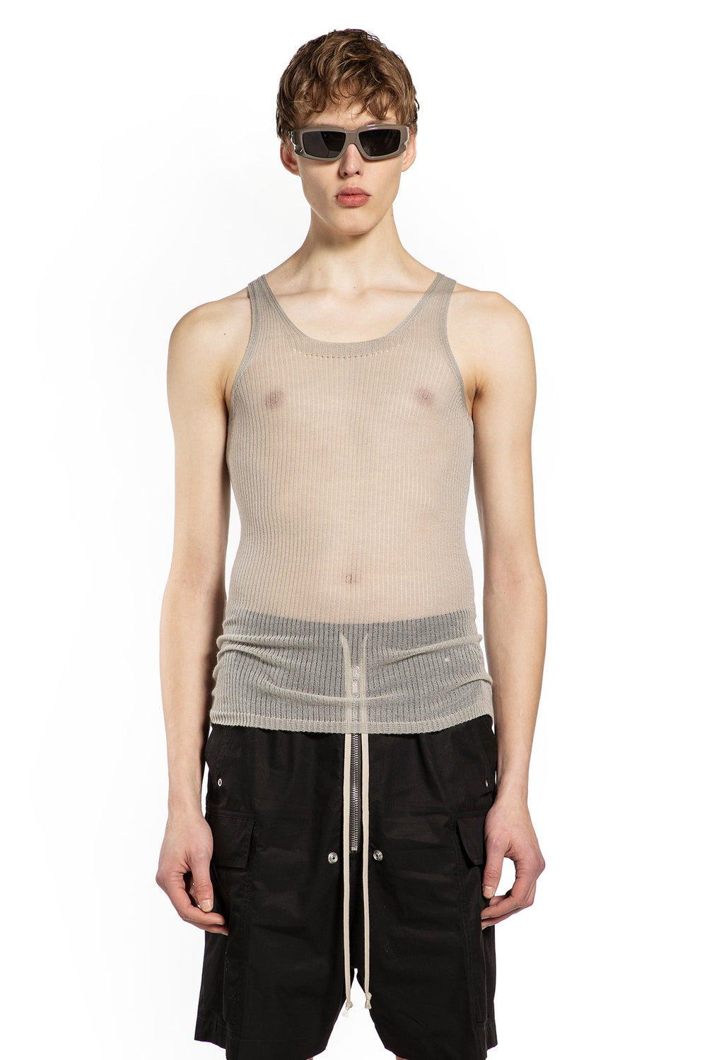 RICK OWENS Temple Knit Tank man