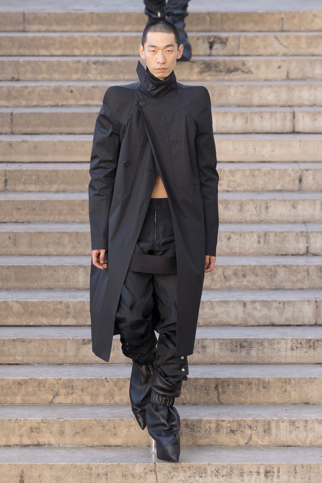 RICK OWENS Temple Mastodon Trench Coat man