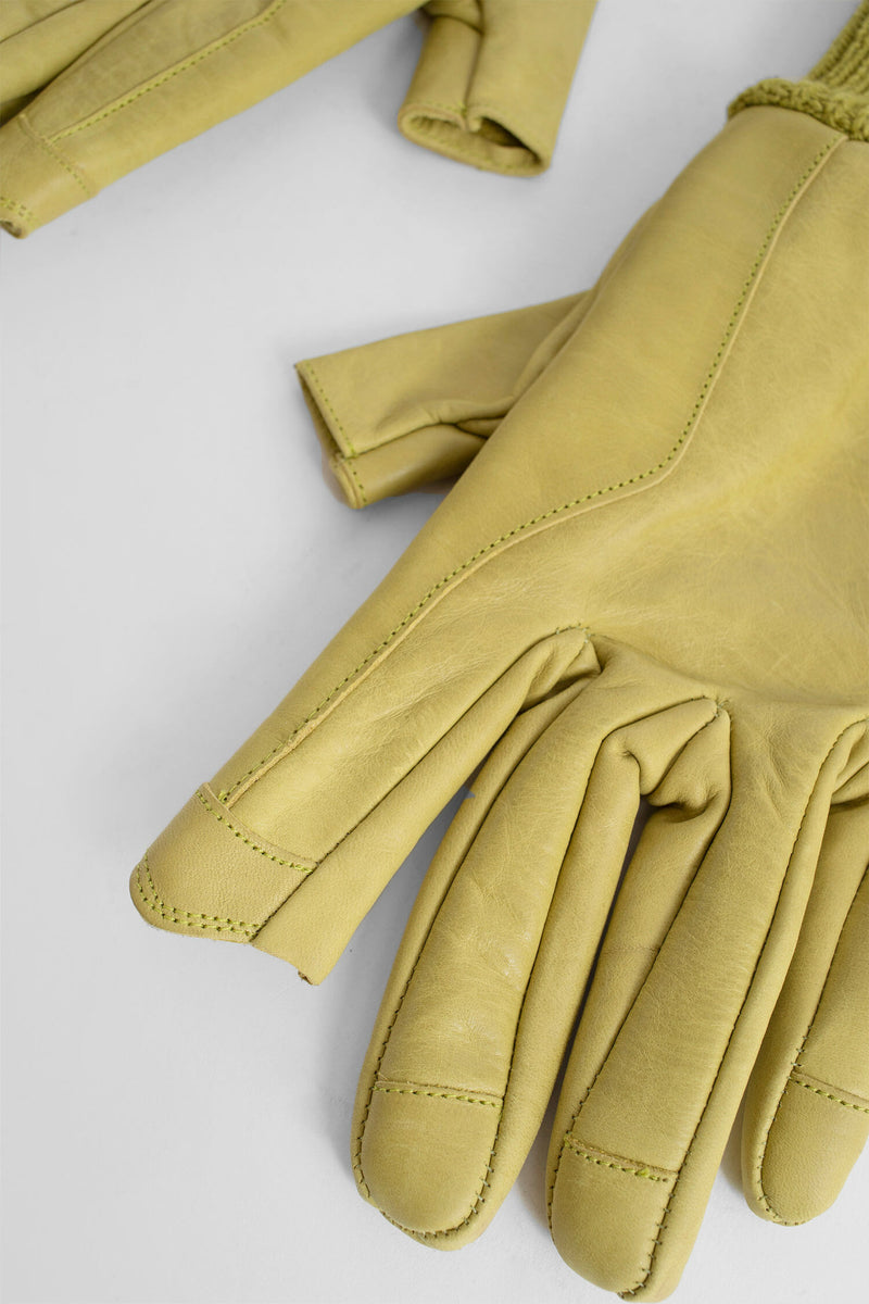 RICK OWENS MAN GREEN GLOVES