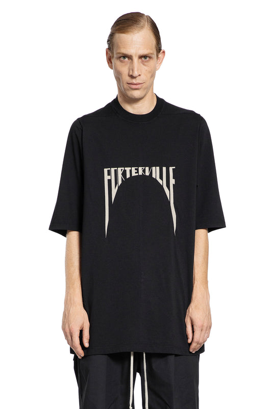 RICK OWENS MAN BLACK T-SHIRTS & TANK TOPS