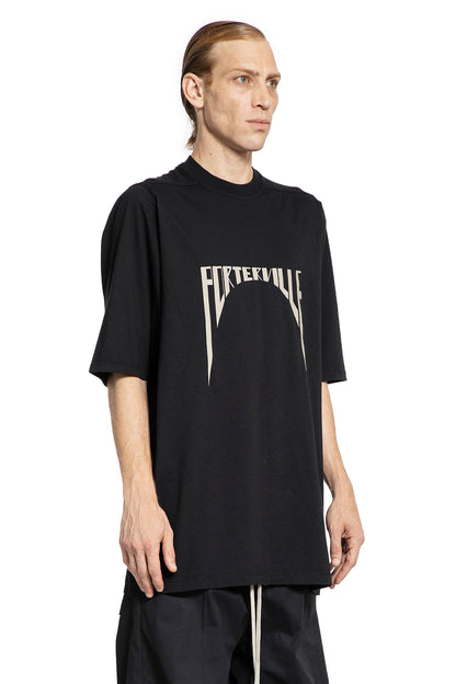 RICK OWENS MAN BLACK T-SHIRTS & TANK TOPS