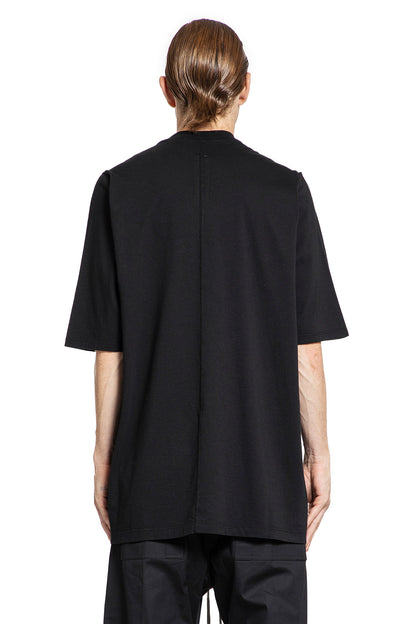 RICK OWENS MAN BLACK T-SHIRTS & TANK TOPS