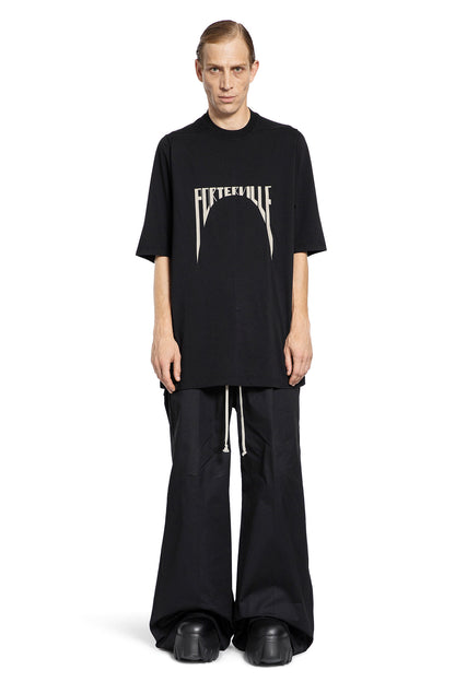 RICK OWENS MAN BLACK T-SHIRTS & TANK TOPS