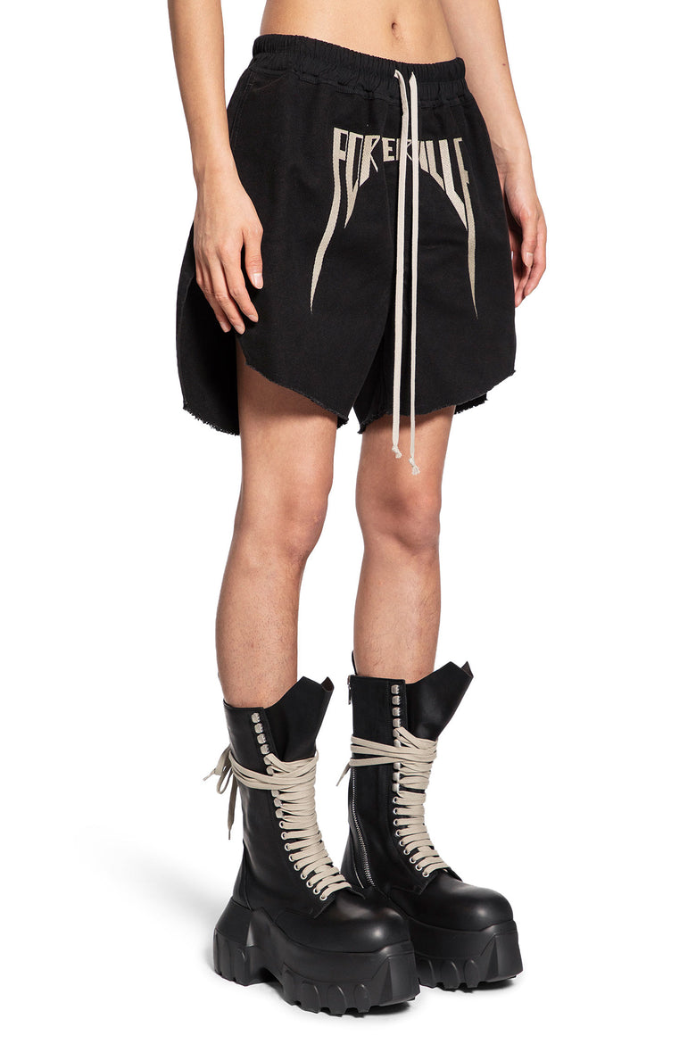 RICK OWENS MAN BLACK SHORTS & SKIRTS