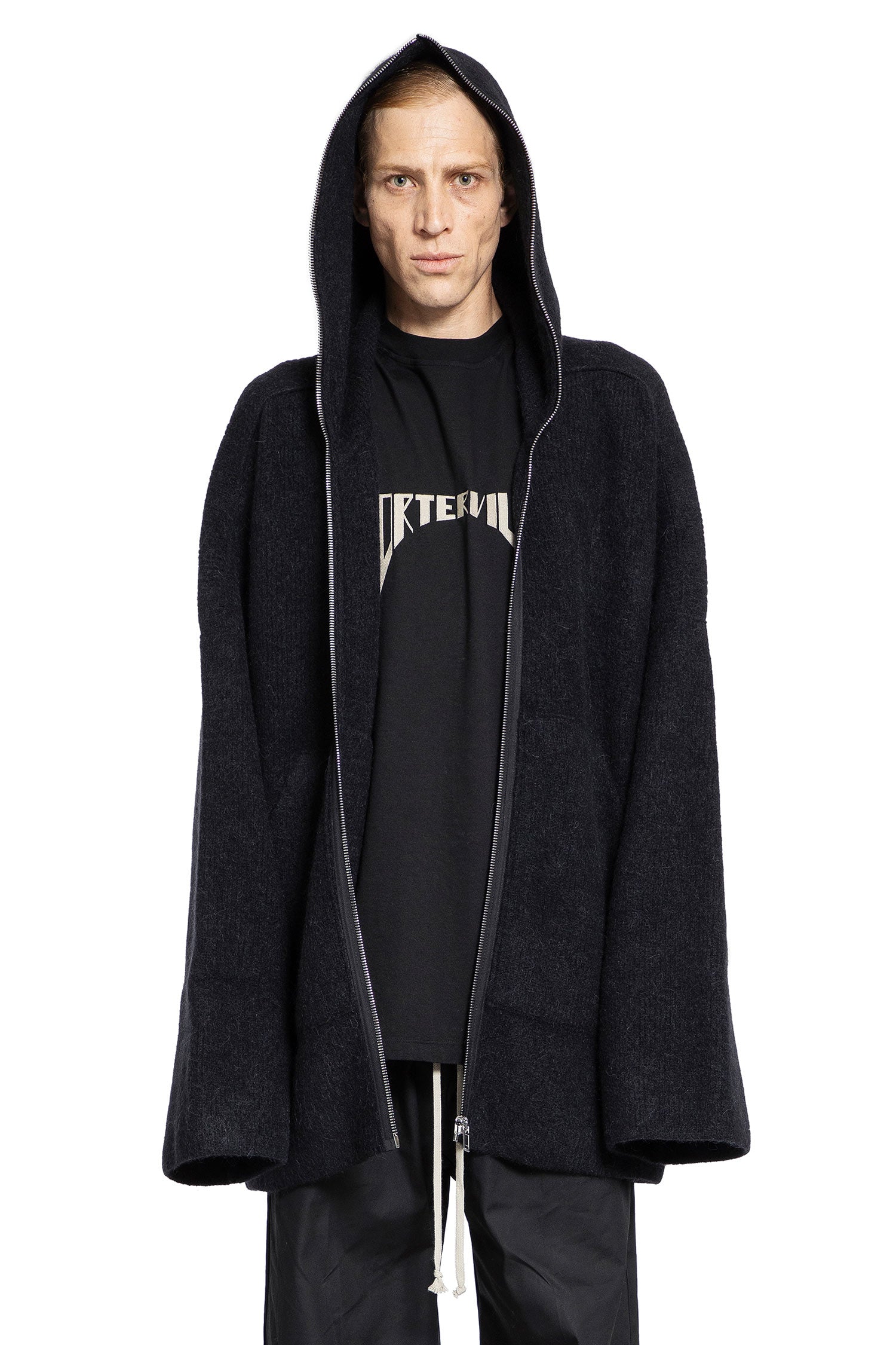 RICK OWENS MAN BLACK KNITWEAR