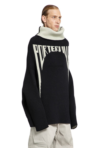 RICK OWENS MAN BLACK&WHITE KNITWEAR