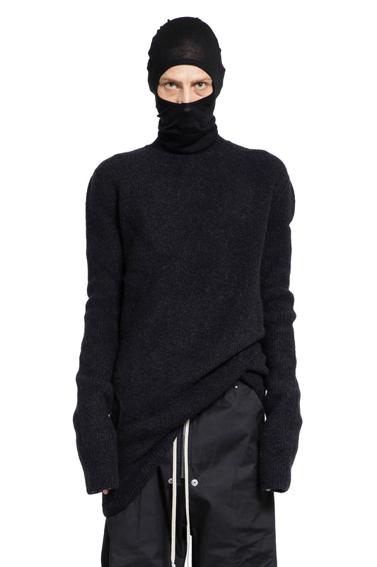 RICK OWENS MAN BLACK KNITWEAR