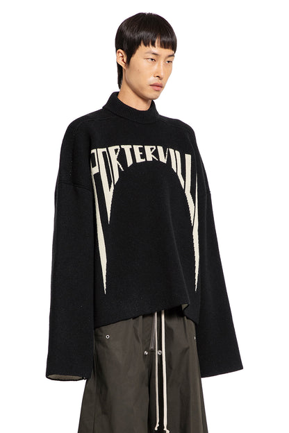 RICK OWENS MAN BLACK KNITWEAR