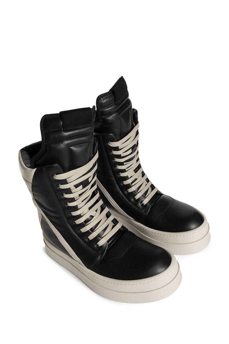 RICK OWENS MAN BLACK&WHITE SNEAKERS - Antonioli.eu