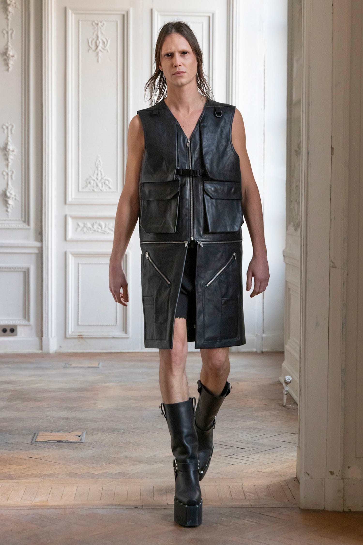 RICK OWENS MAN BLACK VESTS