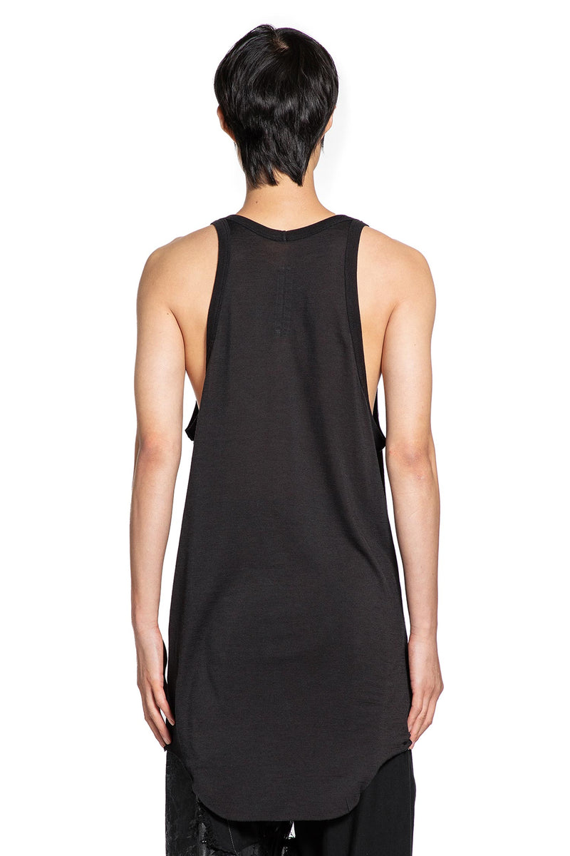 RICK OWENS Concordians Pony Tank in Silk Wool Jersey man