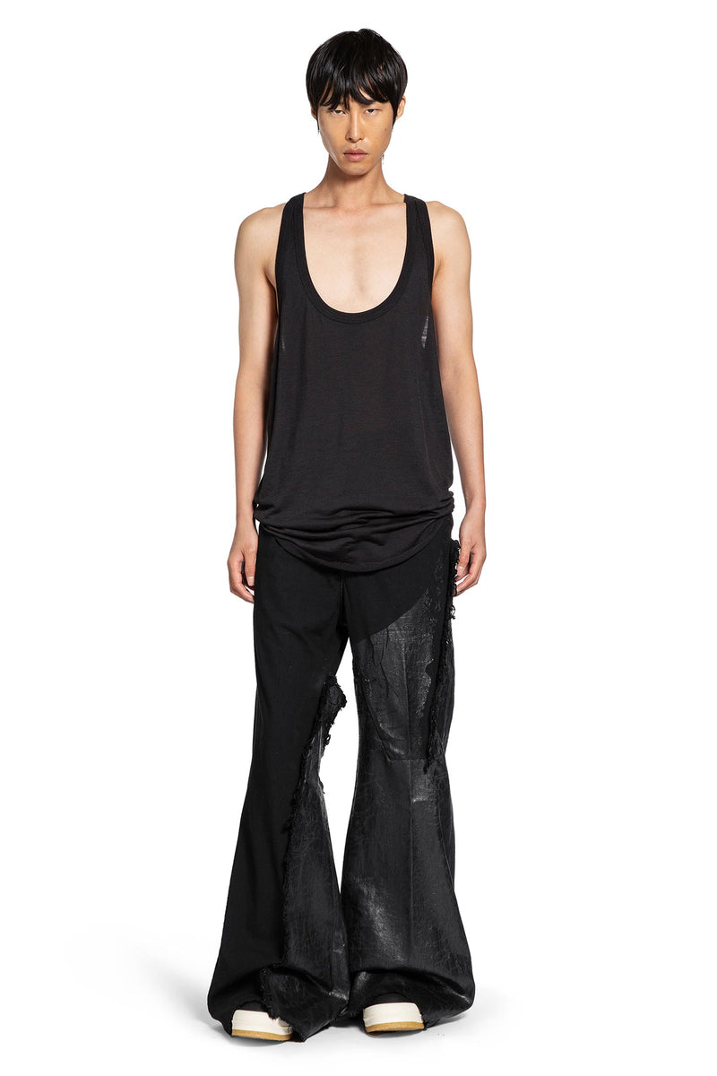 RICK OWENS Concordians Pony Tank in Silk Wool Jersey man