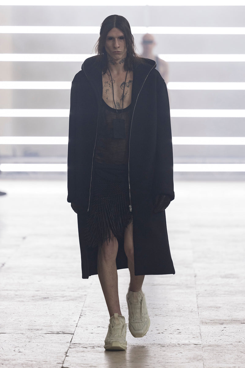 RICK OWENS Concordians Pony Tank in Silk Wool Jersey man