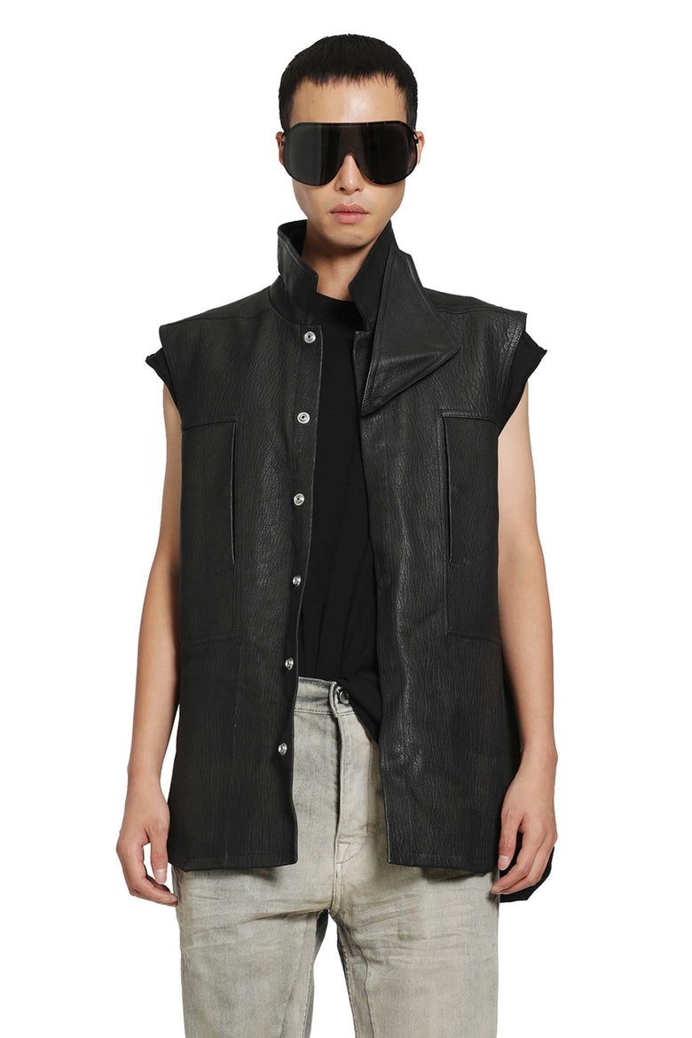 RICK OWENS Tower SL Outershirt in Naked Lamb man