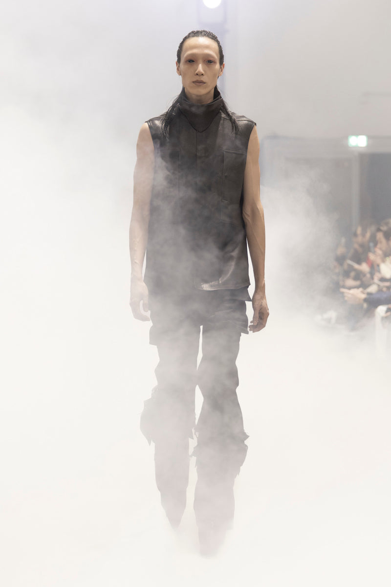 RICK OWENS Tower SL Outershirt in Naked Lamb man