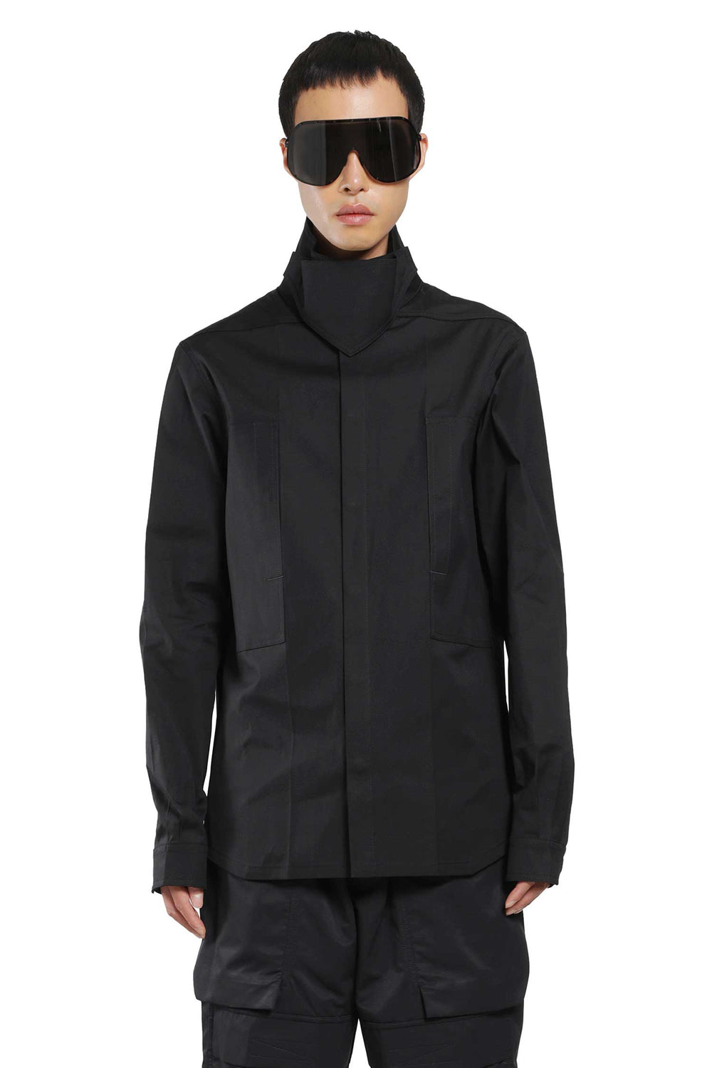 RICK OWENS Tower Outershirt in Heavy Poplin man